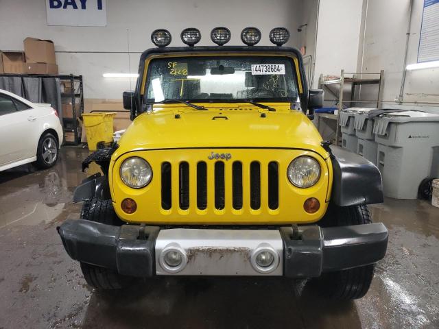 1J4FA24168L627229 - 2008 JEEP WRANGLER X YELLOW photo 5