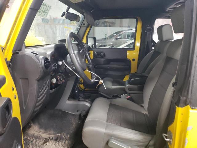 1J4FA24168L627229 - 2008 JEEP WRANGLER X YELLOW photo 7