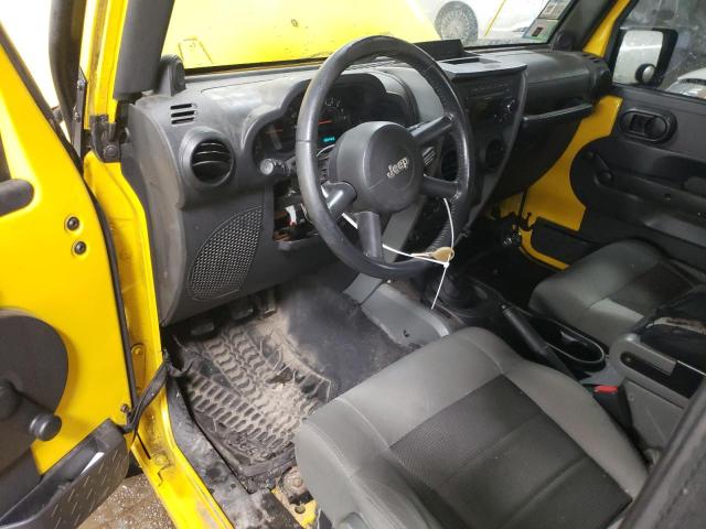 1J4FA24168L627229 - 2008 JEEP WRANGLER X YELLOW photo 8