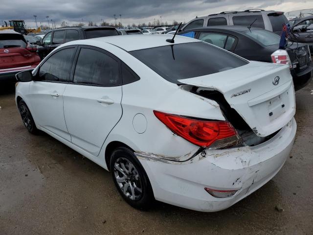 KMHCT4AE8EU683289 - 2014 HYUNDAI ACCENT GLS WHITE photo 2