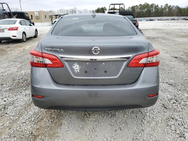 3N1AB7AP1FY313093 - 2015 NISSAN SENTRA S GRAY photo 6