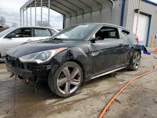 KMHTC6AE5DU161780 - 2013 HYUNDAI VELOSTER TURBO BLACK photo 1