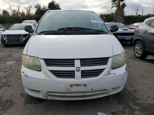 1D4GP24R45B274122 - 2005 DODGE GRAND CARA SE WHITE photo 5