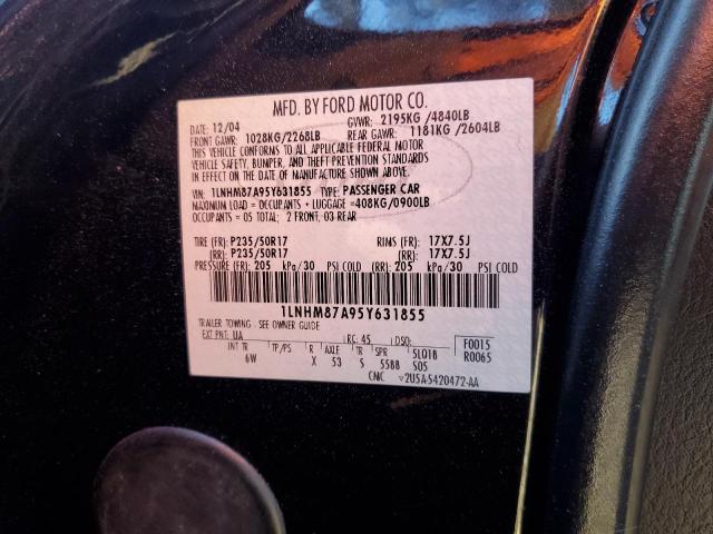 1LNHM87A95Y631855 - 2005 LINCOLN LS 黑色 照片 13