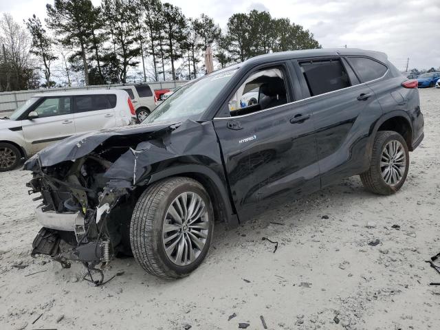 5TDFARAH7MS006347 - 2021 TOYOTA HIGHLANDER HYBRID PLATINUM BLACK photo 1