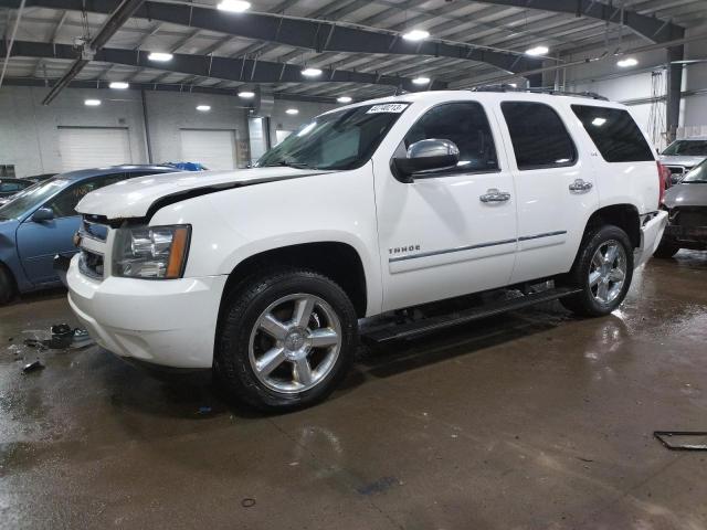 1GNSKCE06DR168733 - 2013 CHEVROLET TAHOE K1500 LTZ WHITE photo 1