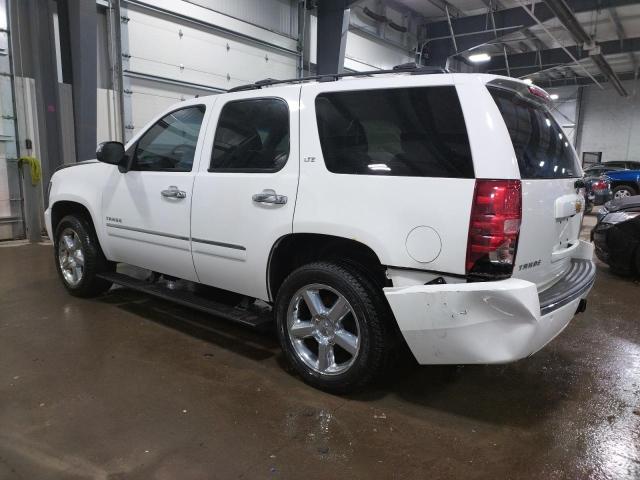 1GNSKCE06DR168733 - 2013 CHEVROLET TAHOE K1500 LTZ WHITE photo 2