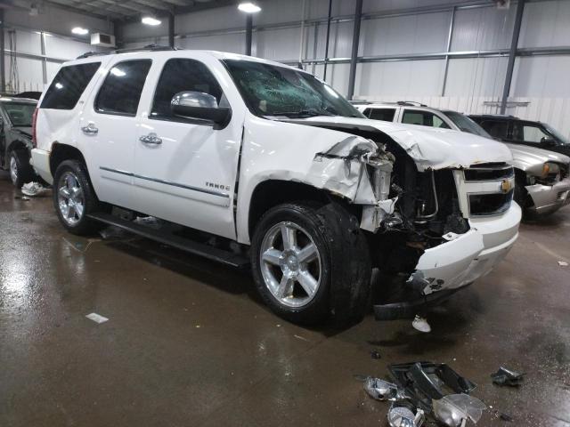 1GNSKCE06DR168733 - 2013 CHEVROLET TAHOE K1500 LTZ WHITE photo 4