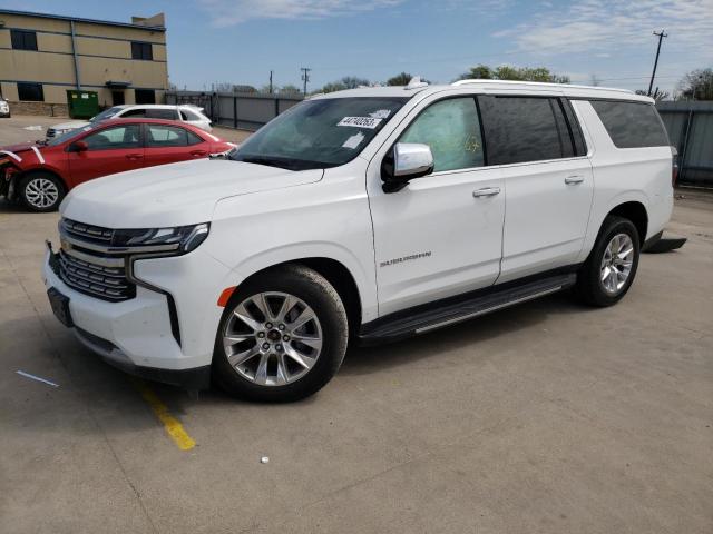 1GNSKFKD8MR326367 - 2021 CHEVROLET SUBURBAN K1500 PREMIER WHITE photo 1