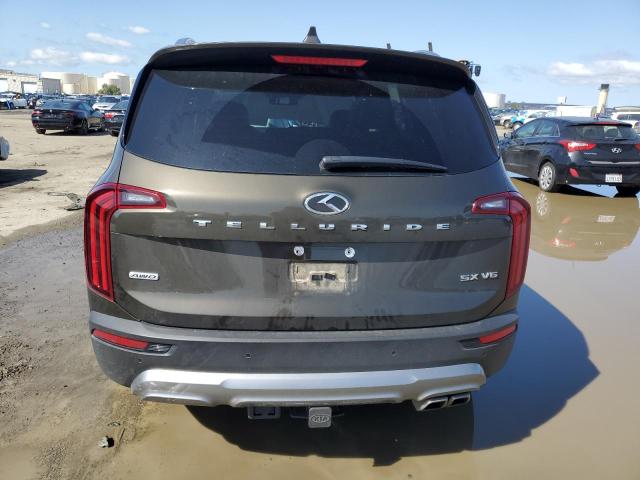 5XYP5DHC4MG137237 - 2021 KIA TELLURIDE SX BROWN photo 6