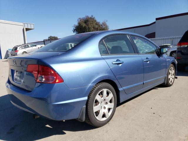 JHMFA16516S000116 - 2006 HONDA CIVIC LX BLUE photo 3