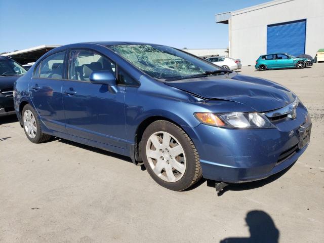 JHMFA16516S000116 - 2006 HONDA CIVIC LX BLUE photo 4