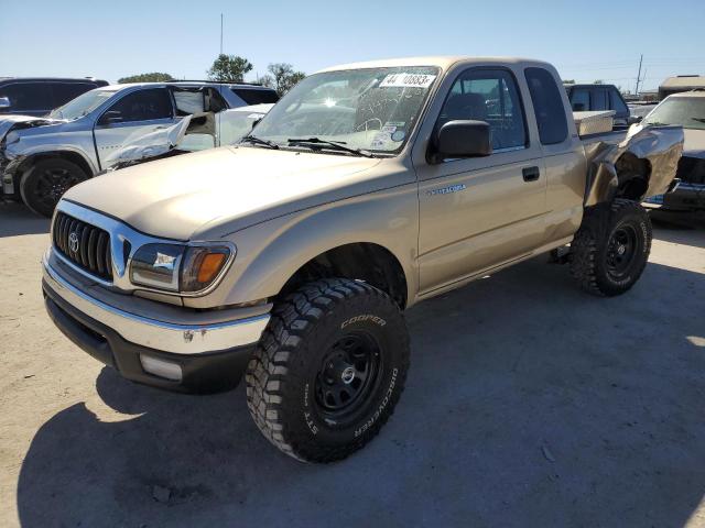 5TEVL52NX2Z885233 - 2002 TOYOTA TACOMA XTRACAB TAN photo 1