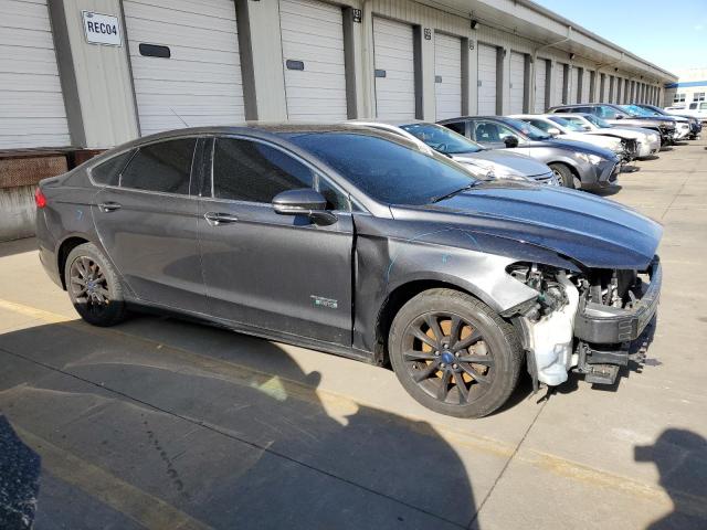 3FA6P0PU3JR183352 - 2018 FORD FUSION SE PHEV GRAY photo 4