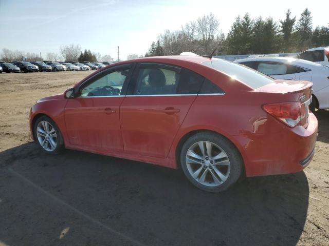 1G1PG5SCXC7388129 - 2012 CHEVROLET CRUZE LT RED photo 2