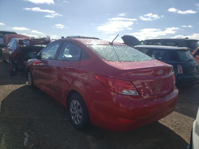 KMHCT4AE0FU873346 - 2015 HYUNDAI ACCENT GLS RED photo 2