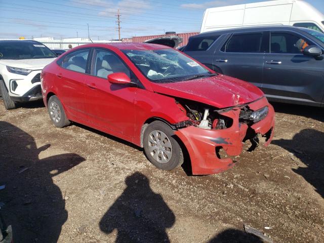 KMHCT4AE0FU873346 - 2015 HYUNDAI ACCENT GLS RED photo 4