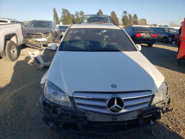 WDDGF5EB7AR108297 - 2010 MERCEDES-BENZ C 300 WHITE photo 5