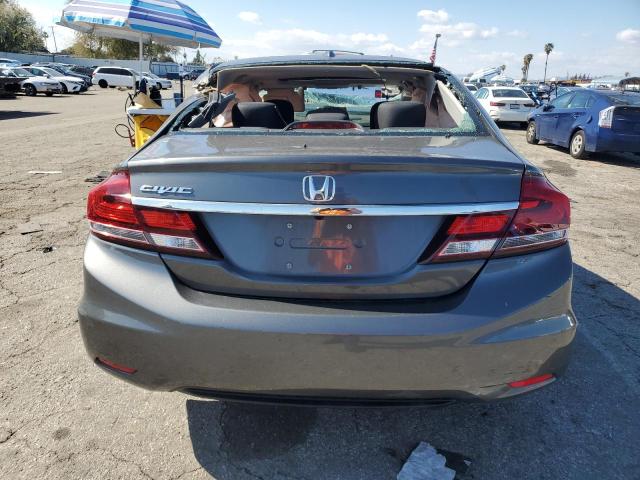 2HGFB2F8XDH516625 - 2013 HONDA CIVIC EX GRAY photo 6