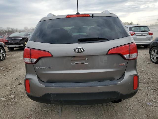 5XYKTCA63EG442518 - 2014 KIA SORENTO LX GRAY photo 6