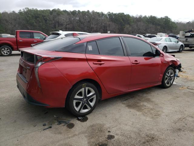 JTDKARFU7G3516871 - 2016 TOYOTA PRIUS RED photo 3