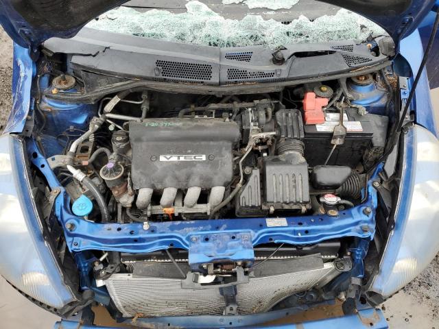 JHMGD38627S047749 - 2007 HONDA FIT S 蓝色 照片 12