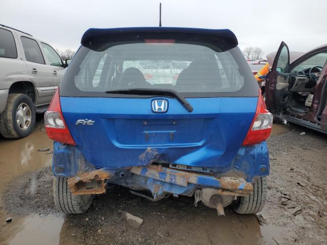 JHMGD38627S047749 - 2007 HONDA FIT S BLUE photo 6