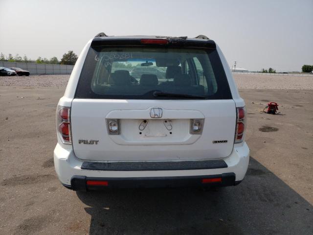 2HKYF18106H513443 - 2006 HONDA PILOT LX WHITE photo 6