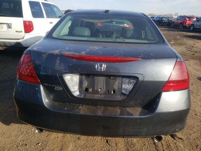 1HGCM66507A020021 - 2007 HONDA ACCORD EX GRAY photo 6