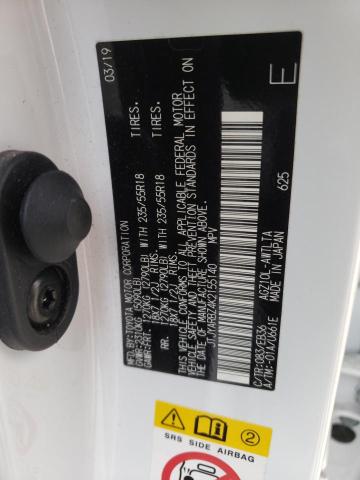 JTJYARBZ4K2155140 - 2019 LEXUS NX 300 BASE 白色 照片 12