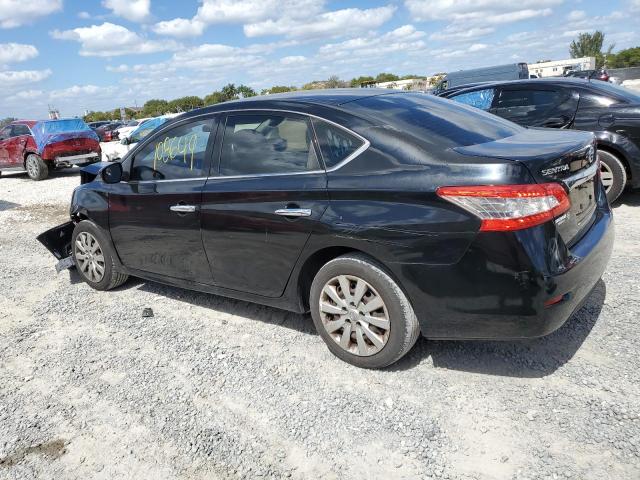 3N1AB7AP4EL674670 - 2014 NISSAN SENTRA S BLACK photo 2