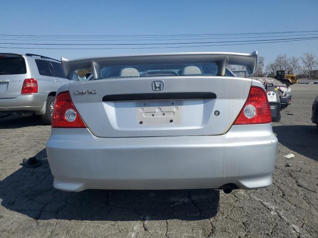 1HGEM22115L056256 - 2005 HONDA CIVIC DX VP SILVER photo 6