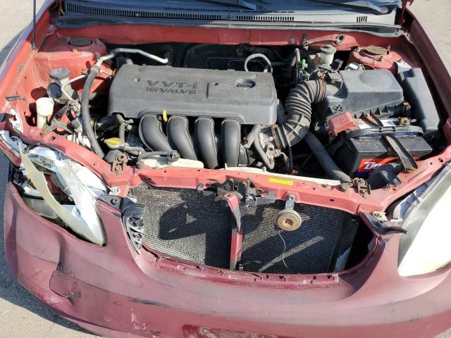 2T1BR32E35C491332 - 2005 TOYOTA COROLLA CE RED photo 11