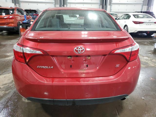 5YFBURHE7FP187253 - 2015 TOYOTA COROLLA L RED photo 6