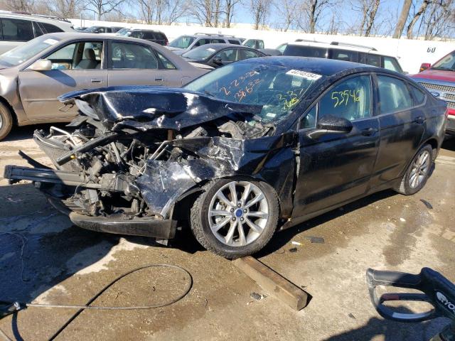 3FA6P0H71HR407480 - 2017 FORD FUSION SE BLACK photo 1