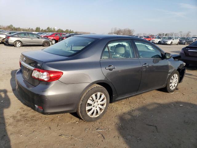 2T1BU4EE5DC099287 - 2013 TOYOTA COROLLA BASE GRAY photo 3