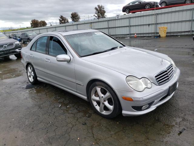 WDBRF40J55F665792 - 2005 MERCEDES-BENZ C 230K SPORT SEDAN SILVER photo 4