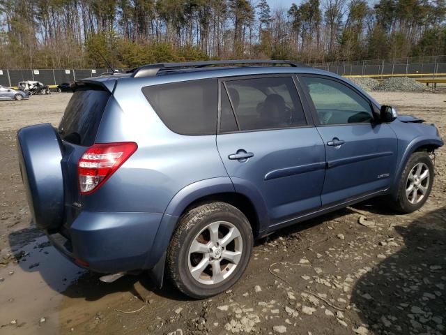 2T3DK4DV6AW018329 - 2010 TOYOTA RAV4 LIMITED BLUE photo 3