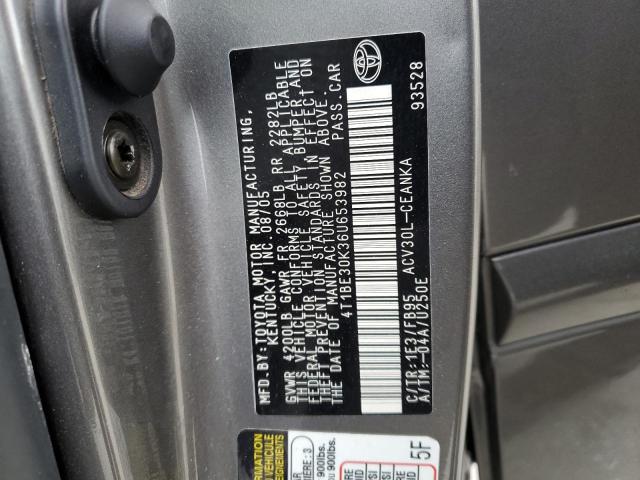 4T1BE30K36U653982 - 2006 TOYOTA CAMRY LE GRAY photo 13