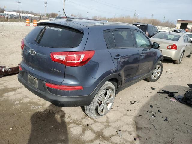 KNDPB3A22C7248191 - 2012 KIA SPORTAGE BASE BLUE photo 3