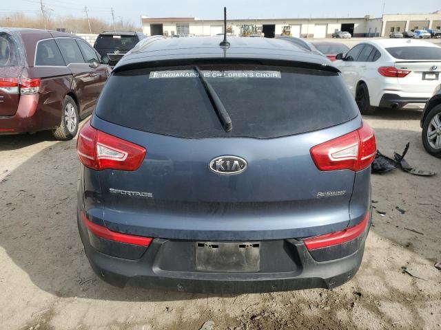 KNDPB3A22C7248191 - 2012 KIA SPORTAGE BASE BLUE photo 6