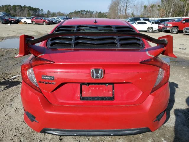 2HGFC2F62LH569314 - 2020 HONDA CIVIC LX RED photo 6