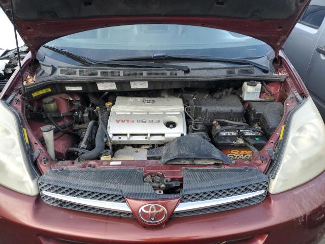 5TDBA22C05S035411 - 2005 TOYOTA SIENNA XLE BURGUNDY photo 12