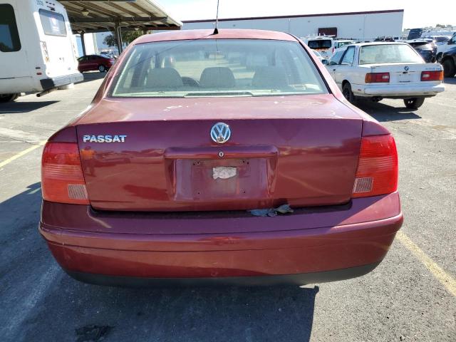 WVWMA23B8YP161318 - 2000 VOLKSWAGEN PASSAT GLS BURGUNDY photo 6