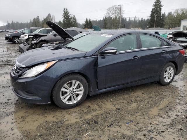 5NPEB4AC9EH870016 - 2014 HYUNDAI SONATA GLS BLUE photo 1