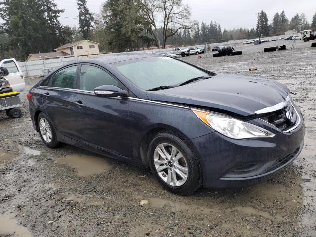 5NPEB4AC9EH870016 - 2014 HYUNDAI SONATA GLS BLUE photo 4