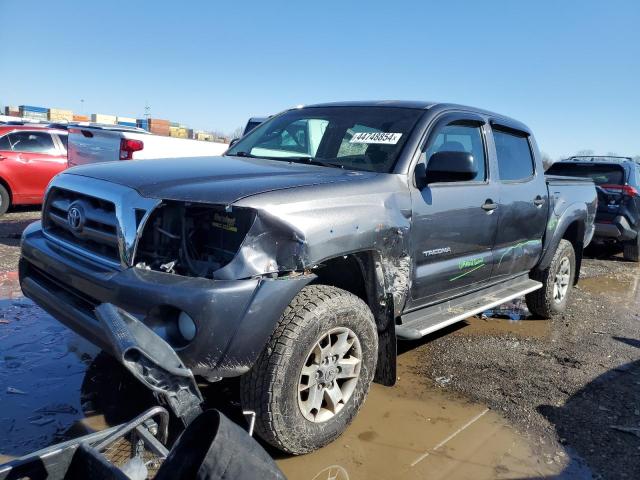 5TELU4ENXAZ692718 - 2010 TOYOTA TACOMA DOUBLE CAB GRAY photo 1