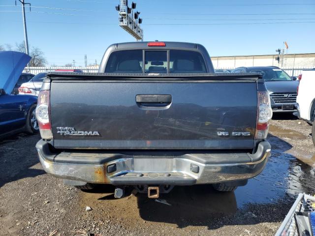 5TELU4ENXAZ692718 - 2010 TOYOTA TACOMA DOUBLE CAB GRAY photo 6