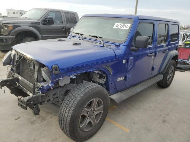 1C4HJXDG0JW223203 - 2018 JEEP WRANGLER U SPORT BLUE photo 1