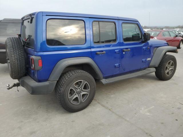 1C4HJXDG0JW223203 - 2018 JEEP WRANGLER U SPORT BLUE photo 3